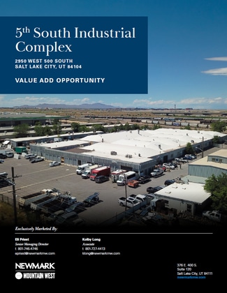Plus de détails pour 2950 W 500 S, Salt Lake City, UT - Industriel/Logistique à vendre