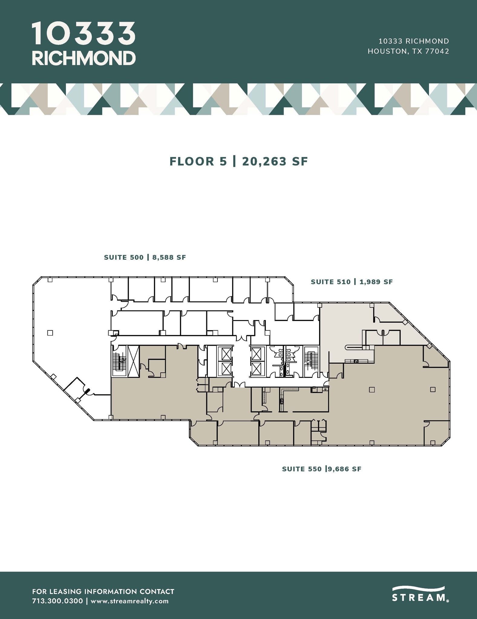 10333 Richmond Ave, Houston, TX à louer Plan d’étage– Image 1 sur 1