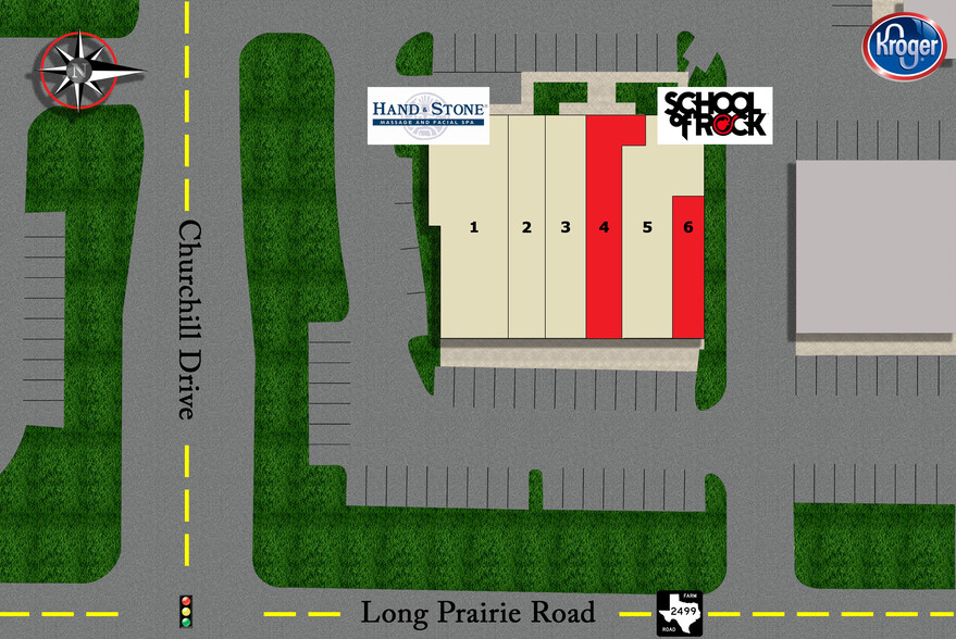 3501 Long Prairie Rd, Flower Mound, TX à louer - Plan de site – Image 2 sur 2
