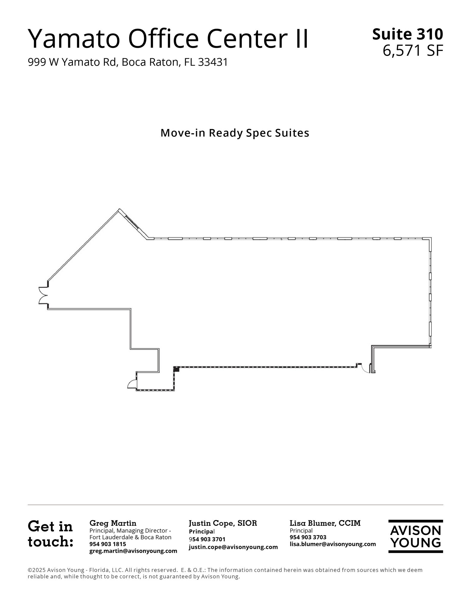 999-1001 W Yamato Rd, Boca Raton, FL à louer Plan d’étage– Image 1 sur 11