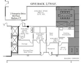 2 Enterprise Dr, Shelton, CT à louer Plan d’étage– Image 2 sur 2