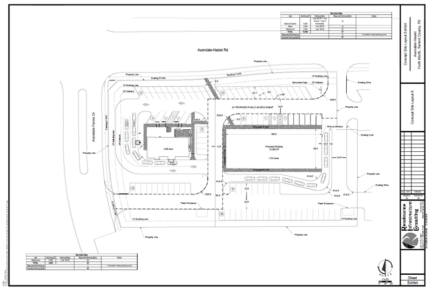 2157 Avondale Haslet Rd, Haslet, TX à louer - Plan de site – Image 2 sur 2