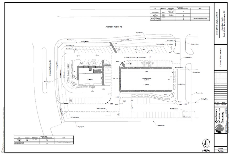 2157 Avondale Haslet Rd, Haslet, TX à louer - Plan de site – Image 3 sur 3