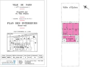 10 Villa D'Eylau, Paris à louer Plan d’étage– Image 1 sur 1