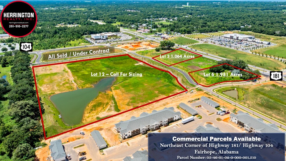 Highway 181 and Highway 104, Fairhope, AL à vendre - Photo de l’immeuble – Image 1 sur 4
