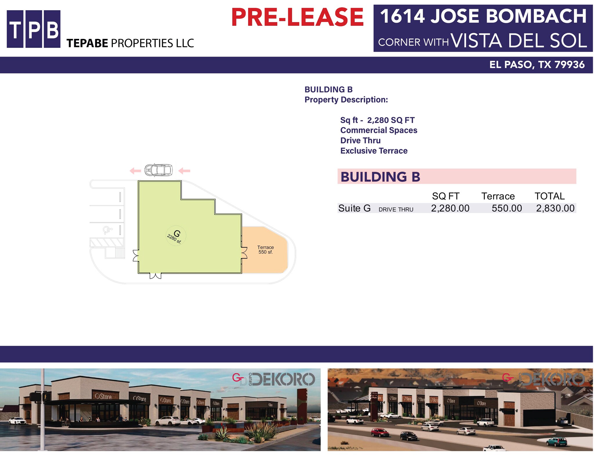 1614 Jose Bombach dr, El Paso, TX à louer Plan d’étage– Image 1 sur 1