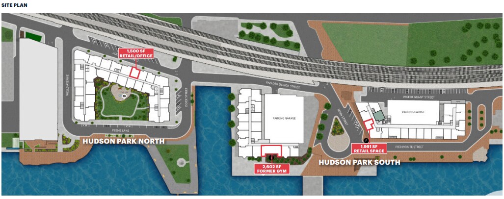 1 Pier Pointe St, Yonkers, NY à louer Plan de site– Image 1 sur 2