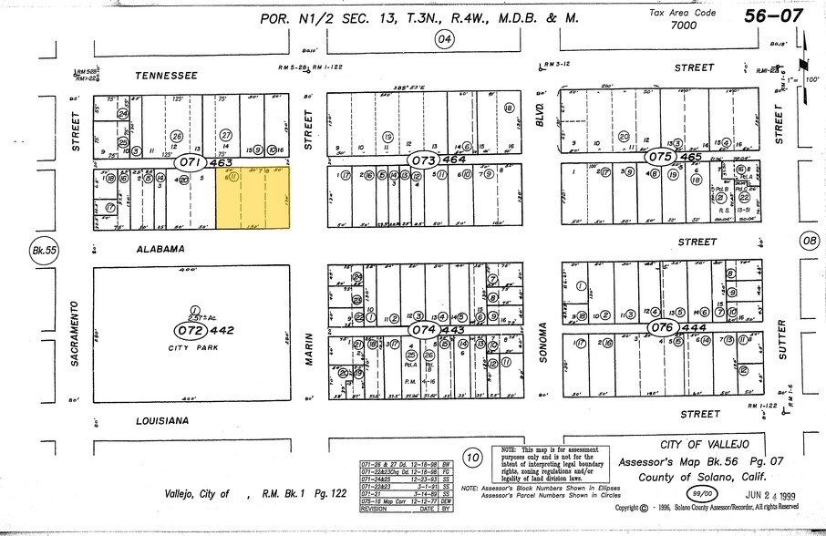 444 Alabama St, Vallejo, CA à vendre - Plan cadastral – Image 3 sur 35