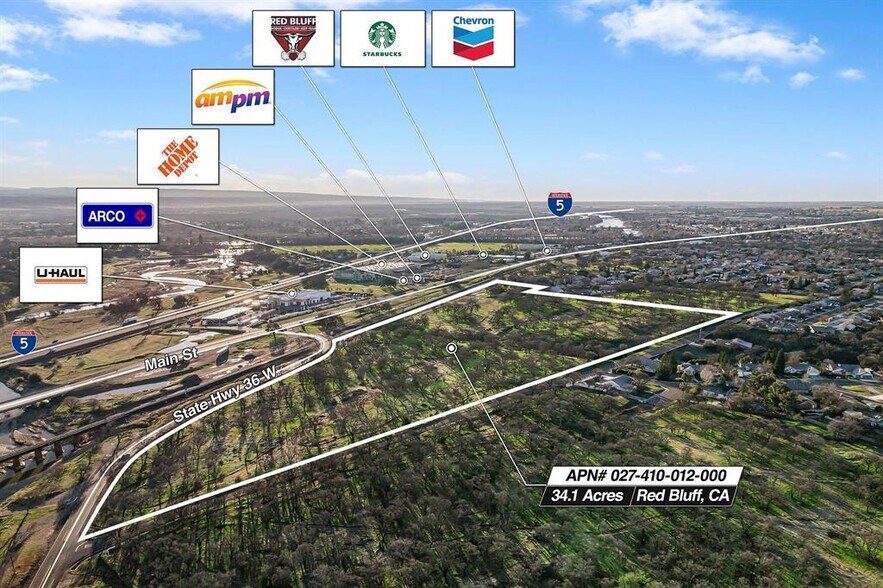 34 Acres Monroe Ave, Red Bluff, CA à vendre - Photo principale – Image 1 sur 3