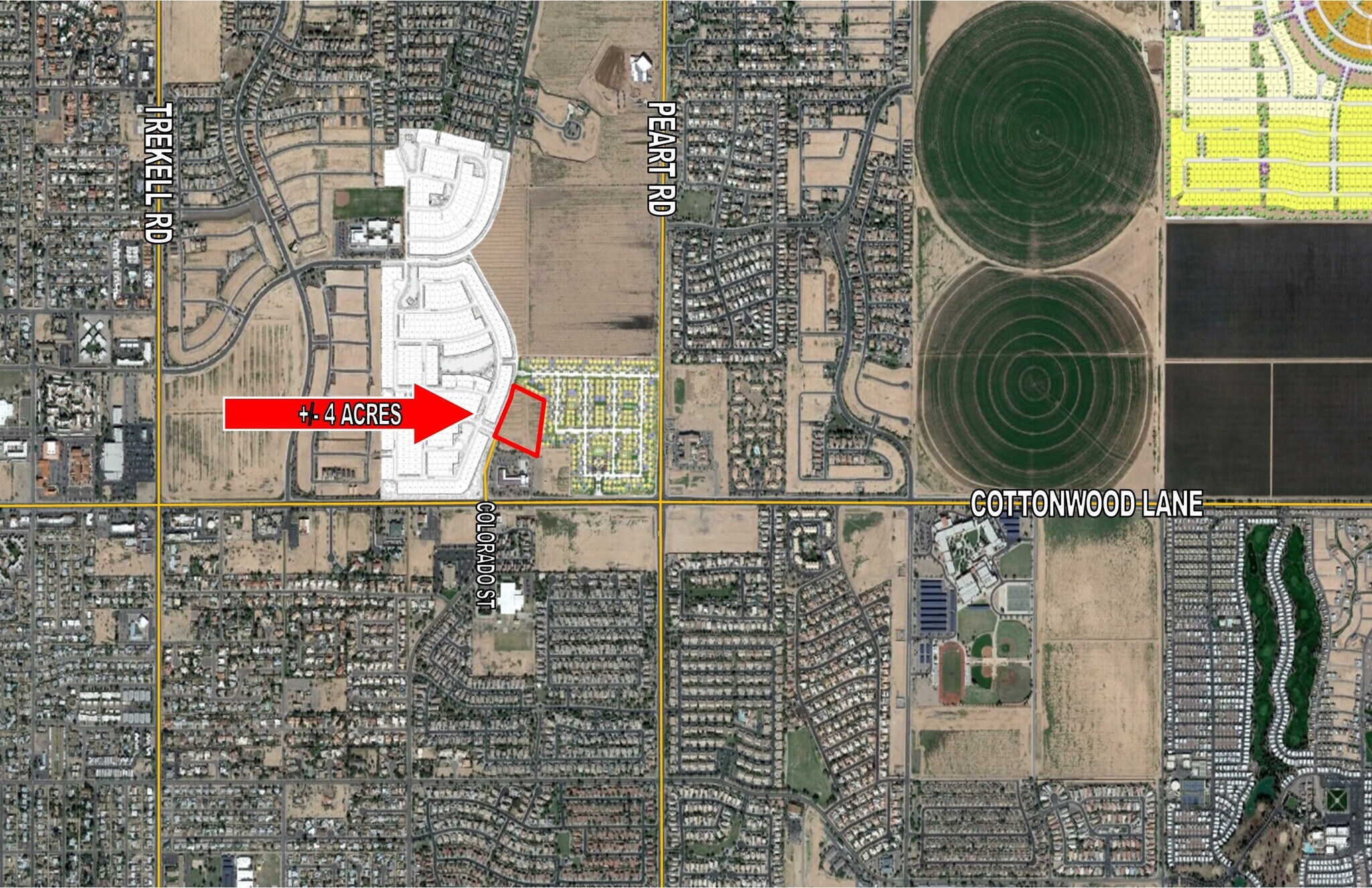 NEC N Colorado St & E Cottonwood St, Casa Grande, AZ à vendre Aérien– Image 1 sur 3
