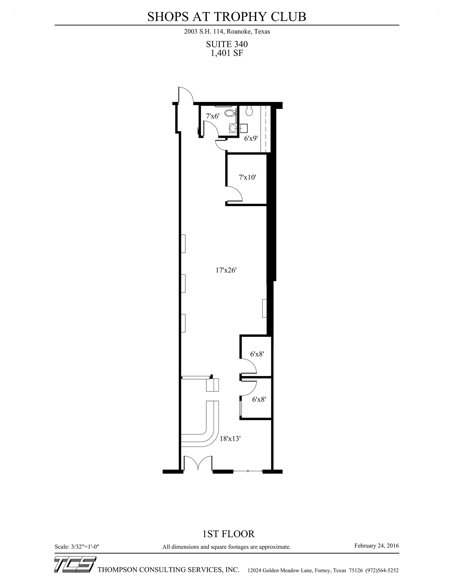 2001-2003 State Highway 114, Trophy Club, TX à louer Plan de site– Image 1 sur 1