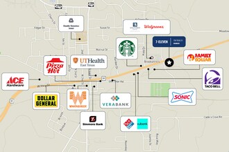 730 TX-31 W, Chandler, TX - Vue aérienne  vue de carte