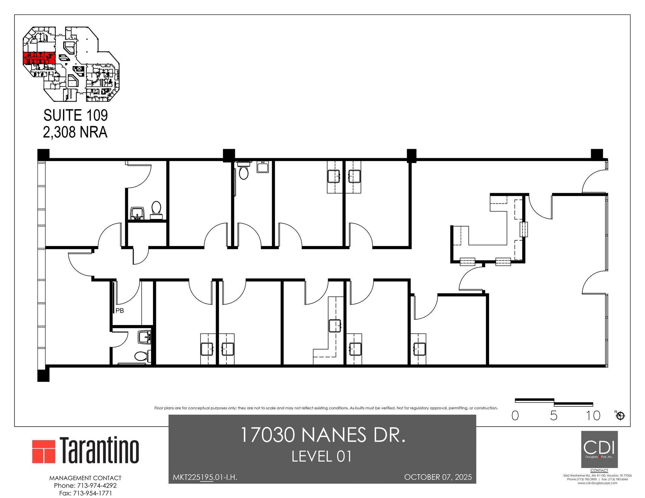 17030 Nanes Dr, Houston, TX à louer Plan de site– Image 1 sur 1