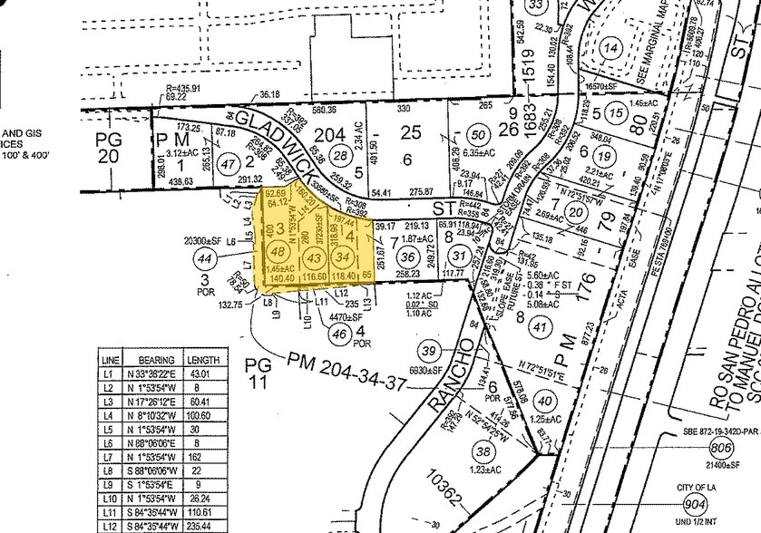 2310 Gladwick St, Rancho Dominguez, CA à louer - Plan cadastral – Image 3 sur 4
