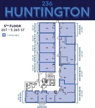 236 Huntington Ave, Boston, MA à louer Plan d’étage– Image 1 sur 5