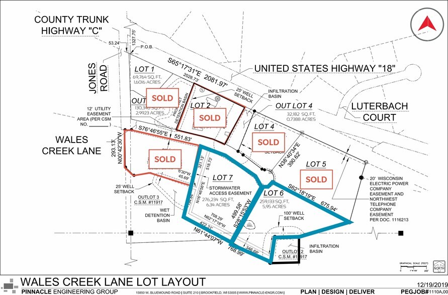 W329S1744 Wales Creek Ln, Delafield, WI à vendre - Plan cadastral – Image 1 sur 1