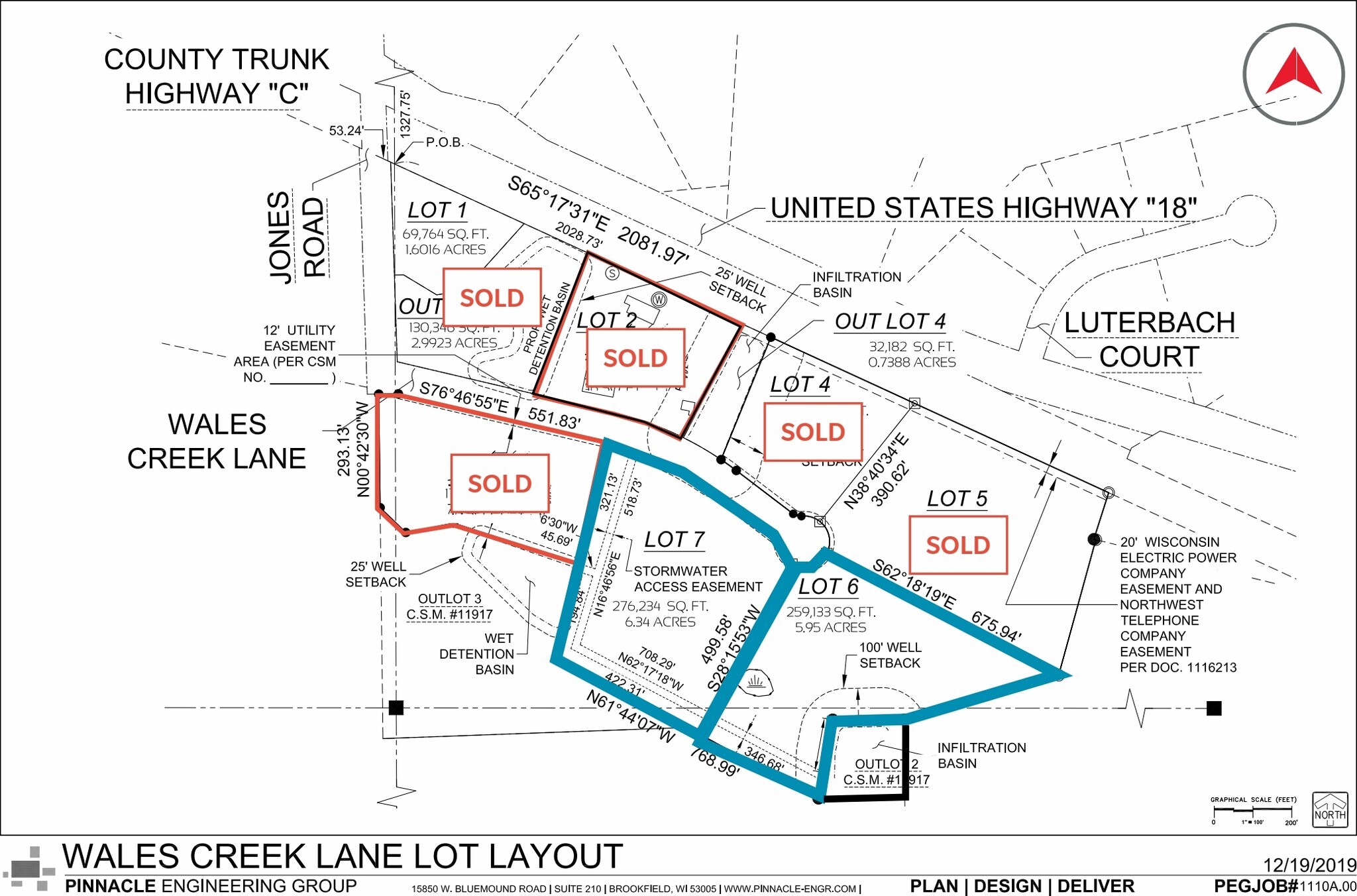 W329S1744 Wales Creek Ln, Delafield, WI à vendre Plan cadastral– Image 1 sur 2