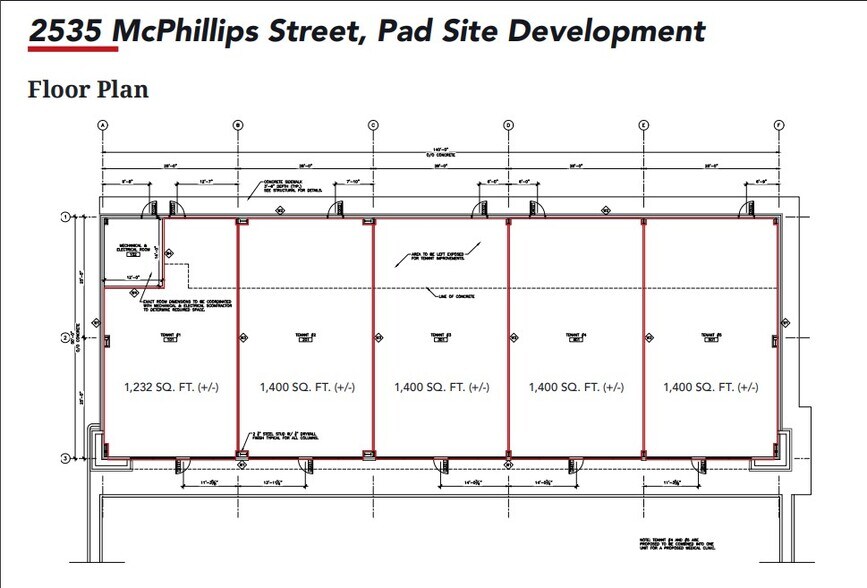 2501 Mcphillips St, Winnipeg, MB à louer - Plan d’étage – Image 2 sur 2