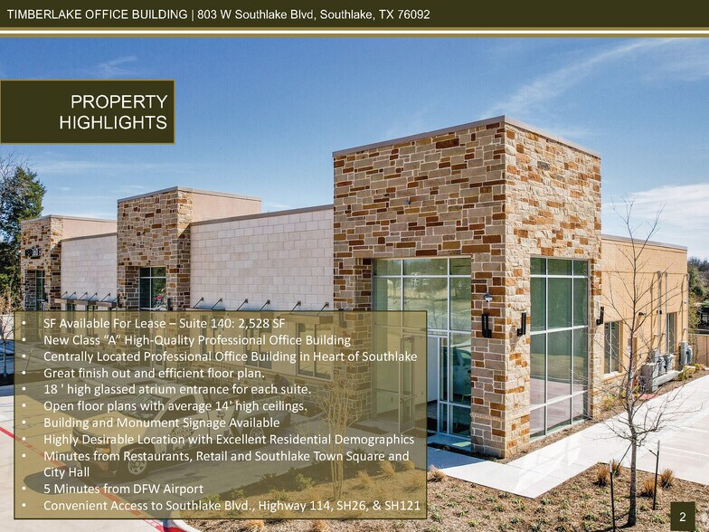 803 W Southlake Blvd, Southlake, TX à louer - Photo de l’immeuble – Image 2 sur 18