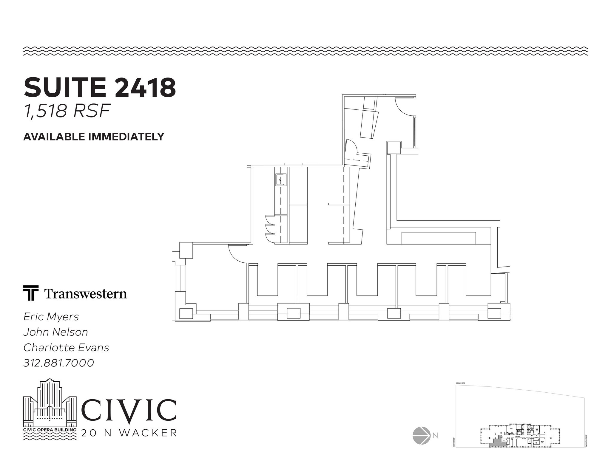 20 N Wacker Dr, Chicago, IL à louer Plan d’étage– Image 1 sur 1