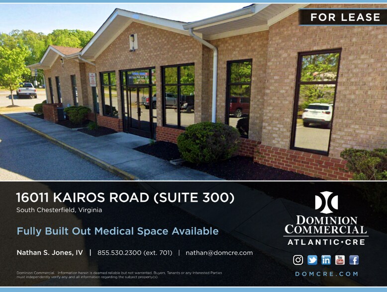 16011 Kairos Rd, Colonial Heights, VA à louer - Photo de l’immeuble – Image 1 sur 8