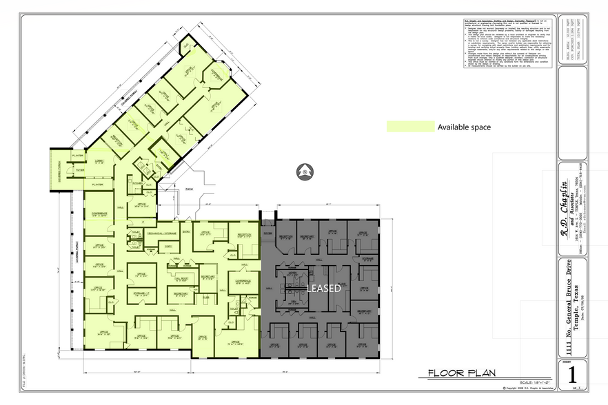 1111 N General Bruce Dr, Temple, TX à louer - Plan d’étage – Image 2 sur 3