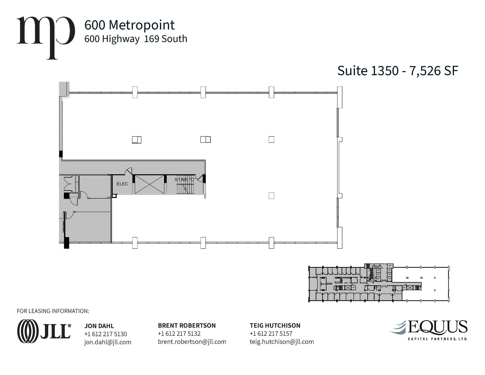 600 Highway 169 S, Saint Louis Park, MN à louer Plan d’étage– Image 1 sur 1