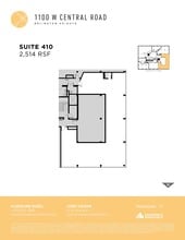 1100 W Central Rd, Arlington Heights, IL à louer Plan d’étage– Image 1 sur 1