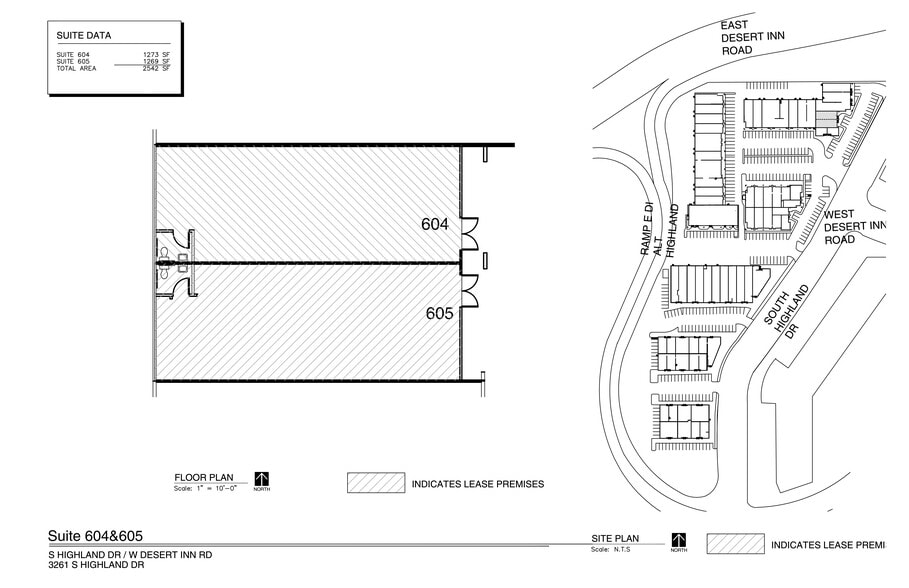 3281 Highland Dr, Las Vegas, NV à louer - Plan de site – Image 1 sur 7