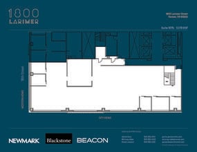 1800 Larimer St, Denver, CO à louer Plan d’étage– Image 1 sur 1