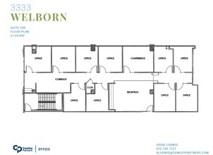 3333 Welborn St, Dallas, TX à louer Plan d’étage– Image 1 sur 6