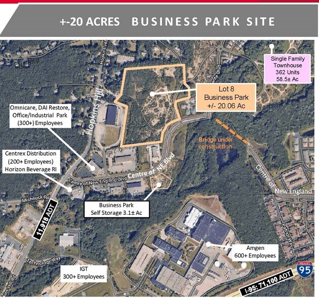 Centre of New England Boulevard Lot 8, Coventry, RI à vendre - Photo de l’immeuble – Image 1 sur 2
