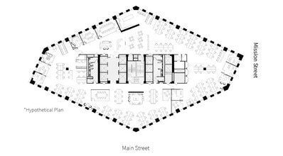 201 Mission St, San Francisco, CA à louer Plan d’étage– Image 1 sur 1