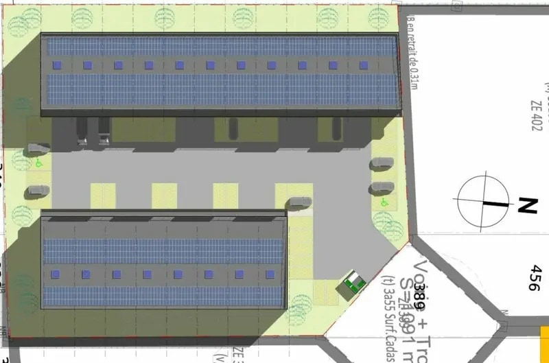 Local d’activités dans Marcilloles à louer - Plan de site – Image 2 sur 7