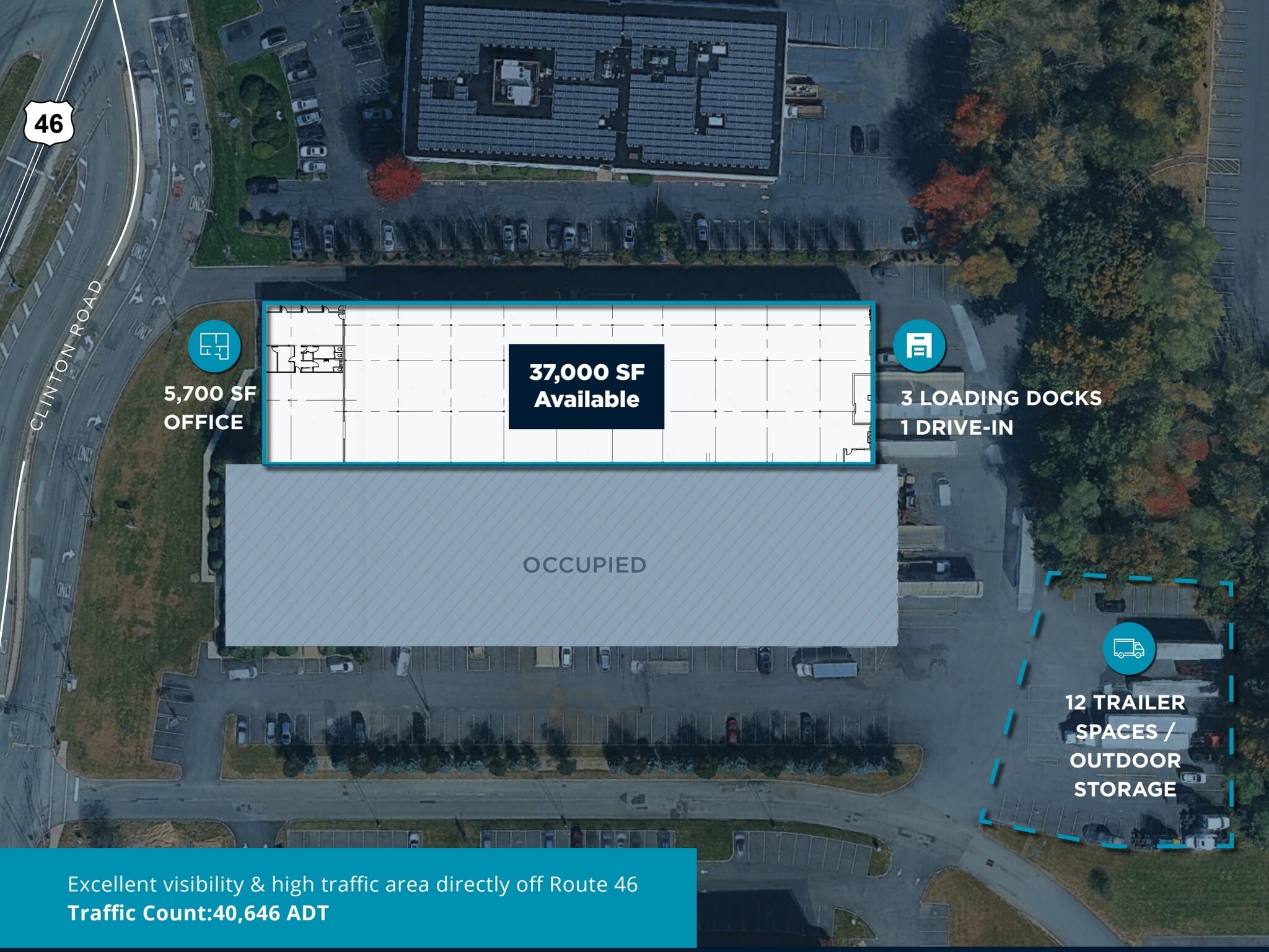 140-142 Clinton Rd, Fairfield, NJ à louer Plan d’étage– Image 1 sur 1