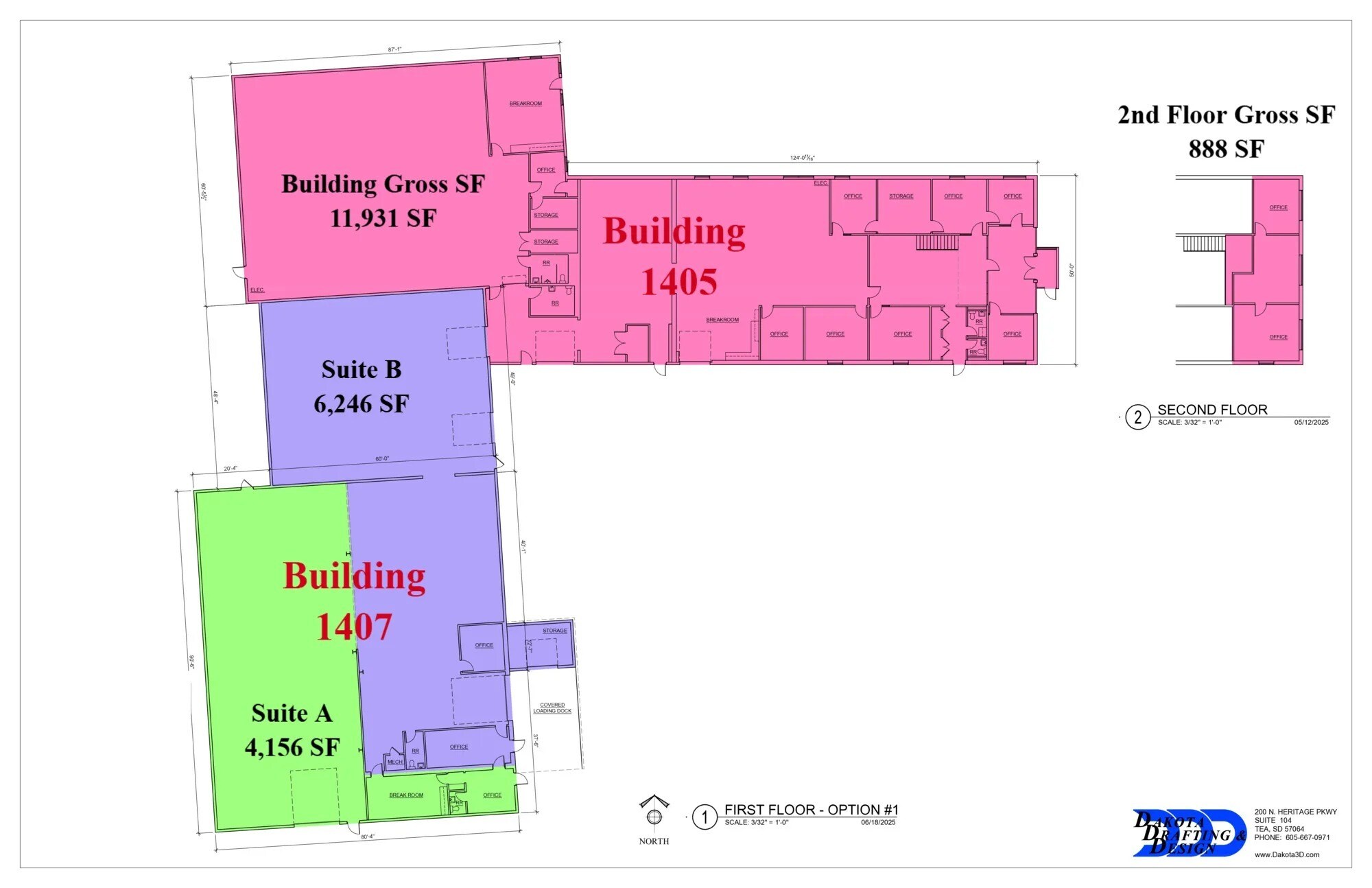 1405-1407 N Cleveland Ave, Sioux Falls, SD à louer Plan d’étage– Image 1 sur 1