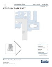 1801 Century Park E, Los Angeles, CA à louer Plan d’étage– Image 1 sur 1