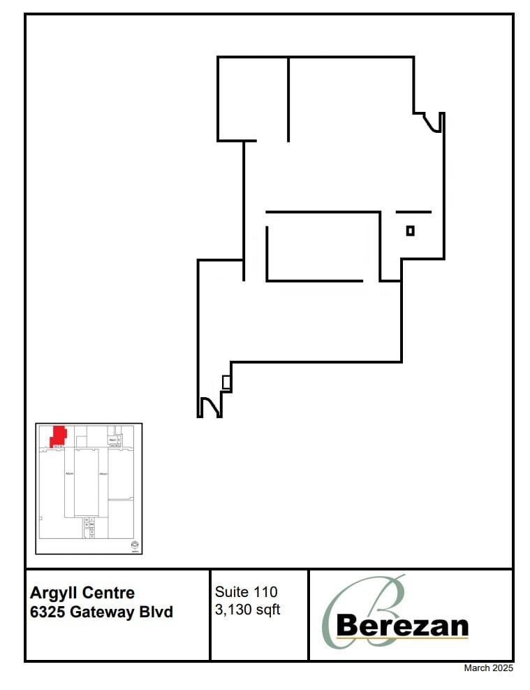 6325 Gateway Blvd NW, Edmonton, AB à louer Plan d’étage– Image 1 sur 1