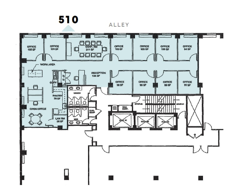 1015 18th St NW, Washington, DC à louer Plan d’étage– Image 1 sur 1