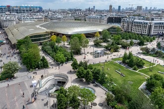 Paris - Vue aérienne vue de carte