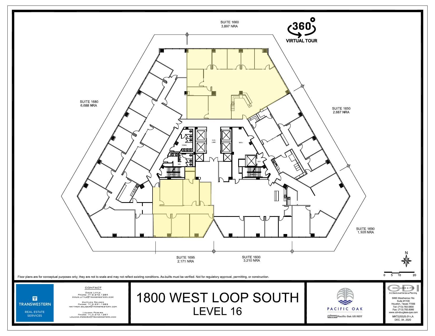 1800 West Loop S, Houston, TX à louer Plan d’étage– Image 1 sur 1
