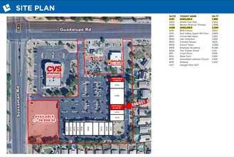 7641-7659 E Guadalupe Rd, Mesa, AZ à louer Plan de site– Image 2 sur 2