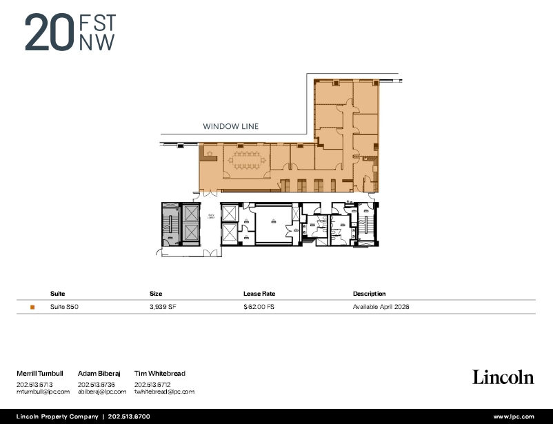 20 F St NW, Washington, DC à louer Plan d’étage– Image 1 sur 1