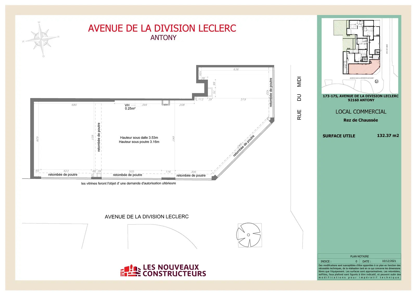 173 Avenue De La Division Leclerc, Antony à louer Plan d’étage– Image 1 sur 2