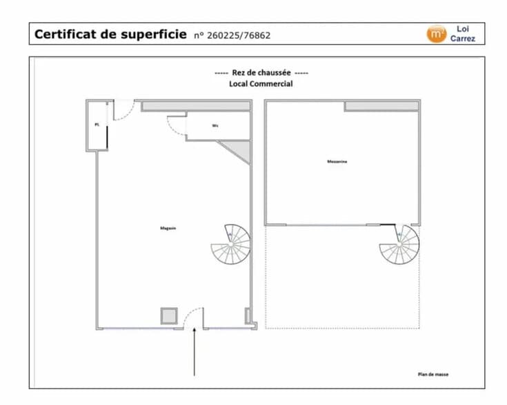 Local commercial dans Lyon à louer - Plan d’étage – Image 3 sur 3