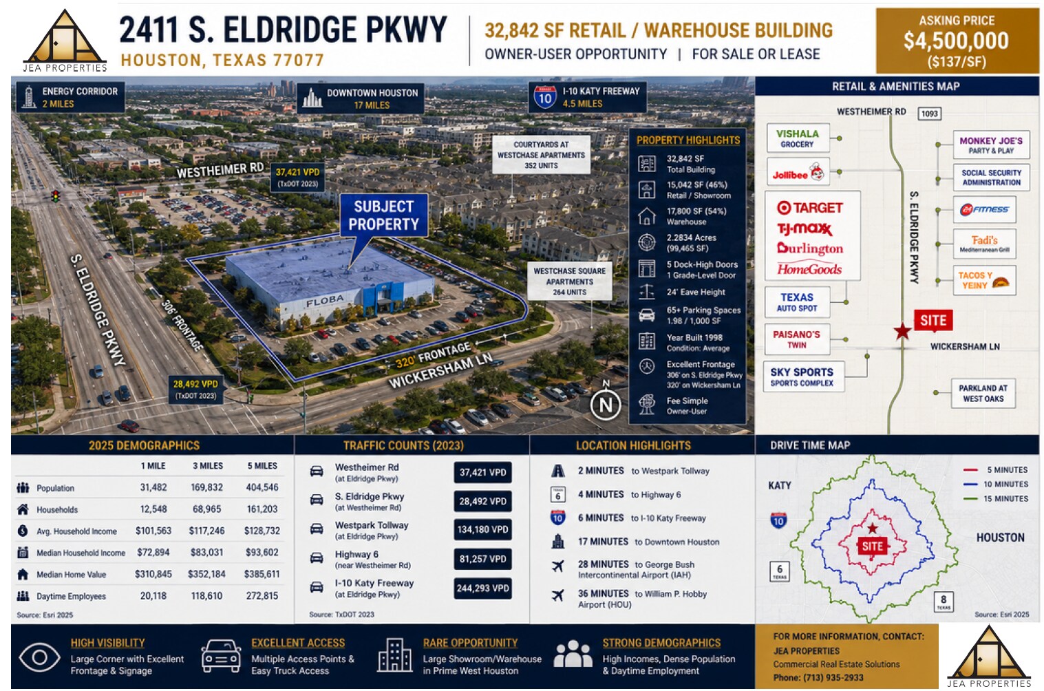 2411 S Eldridge Pky, Houston, TX à vendre Aérien– Image 1 sur 21