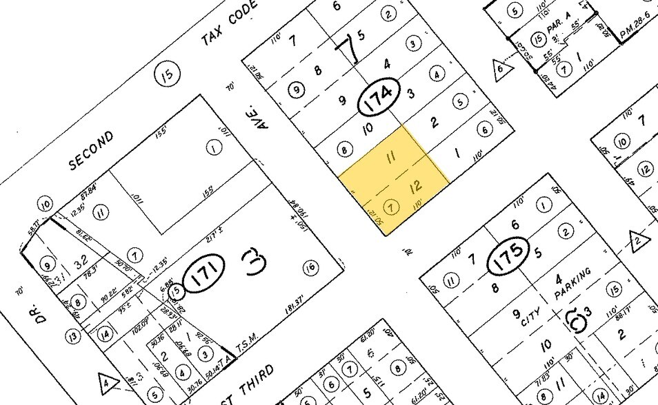 205 E 3rd Ave, San Mateo, CA à louer - Plan cadastral – Image 2 sur 4