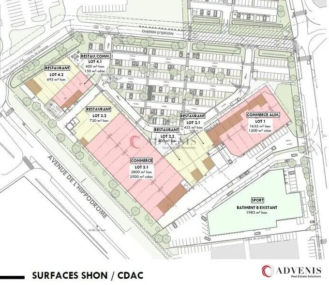 Local commercial dans Gradignan à louer - Plan de site – Image 2 sur 2