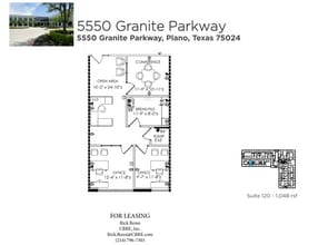5550 Granite Pky, Plano, TX à louer Plan d’étage– Image 1 sur 1