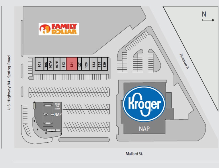 321 E Spring St, Palestine, TX à louer - Plan de site – Image 2 sur 2
